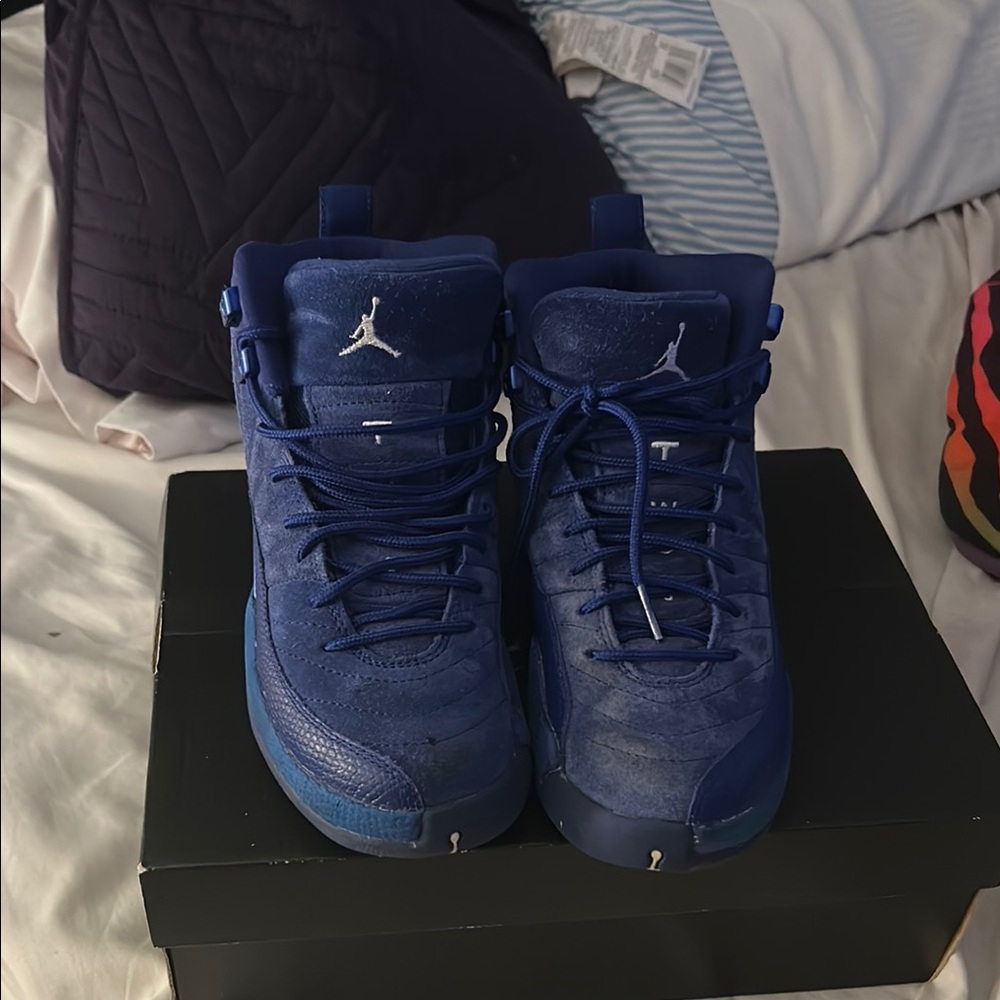 Deep royal blue Jordan 12